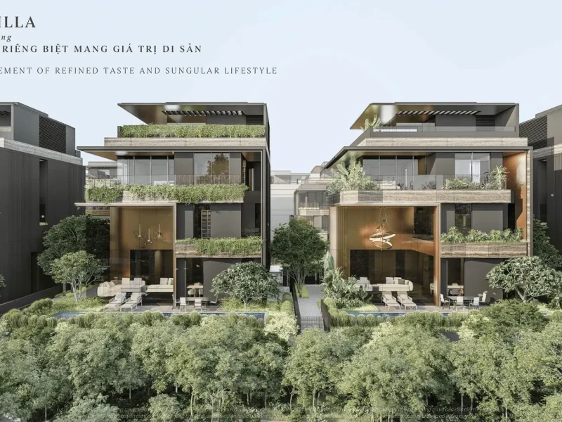 Phoi canh pool villa The Fullton CapitaLand