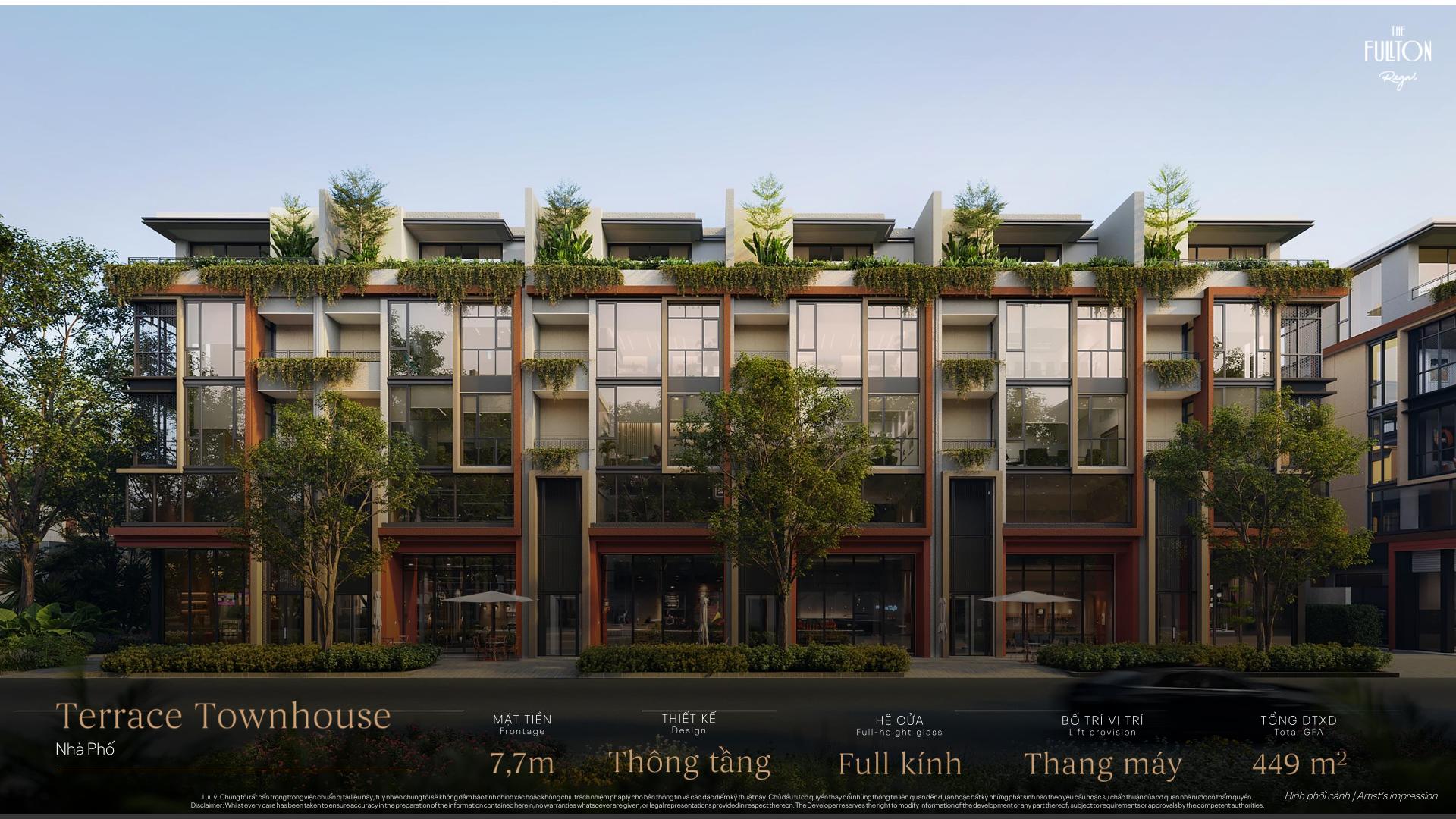 Kien truc shophouse terrace townhouse the fullton regal